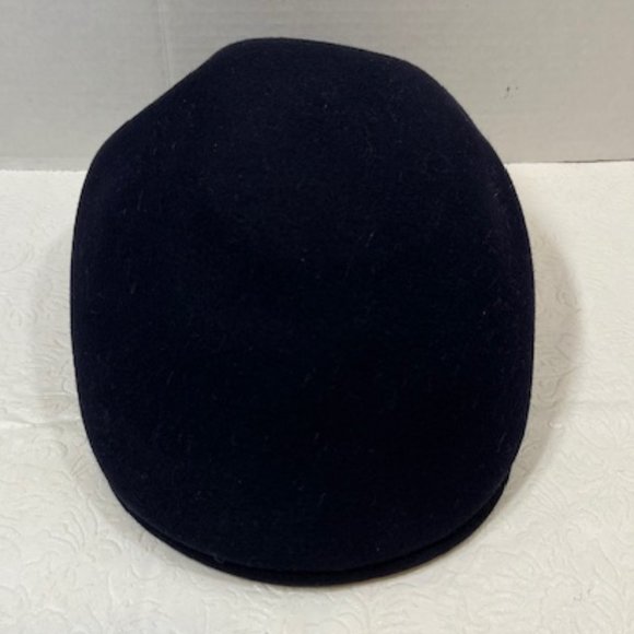 VTG Kangol Carimac Black Wool Newsboy Hat Cap Made in England Lg - Picture 4 of 12